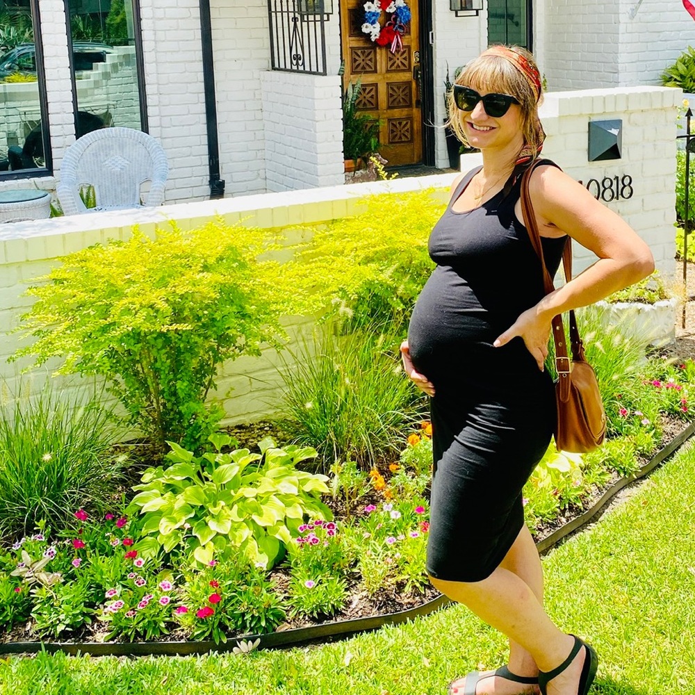 Isabel maternity target black tank dress medium